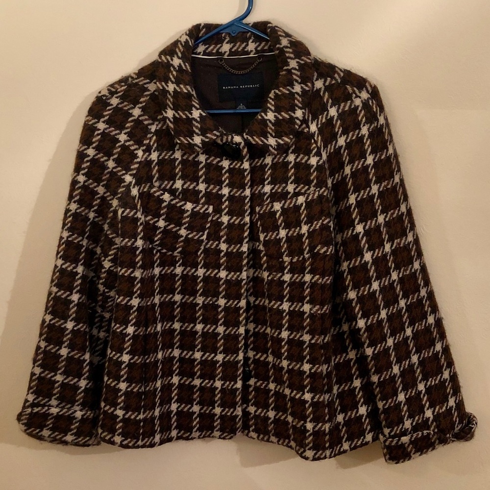 Banana Republic Plaid Wool Jacket